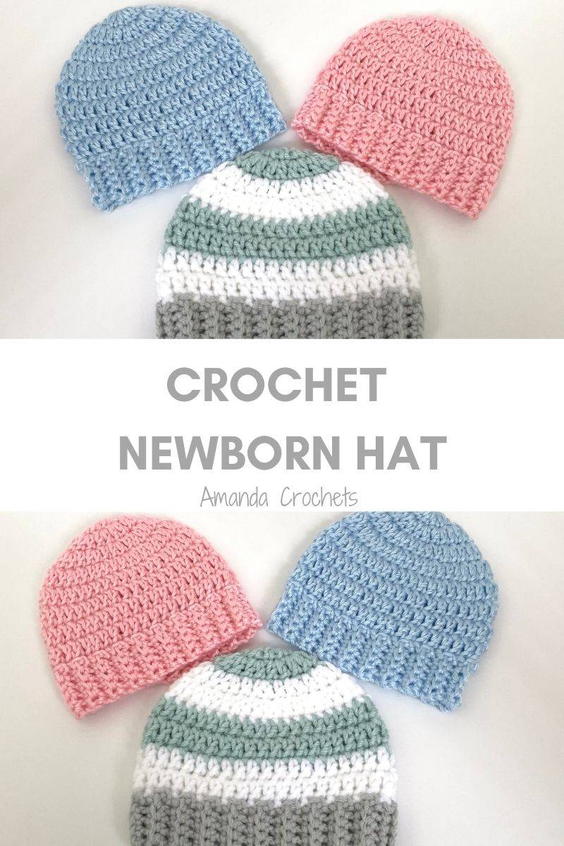 32 Easy Crochet Newborn Beanie Patterns Image