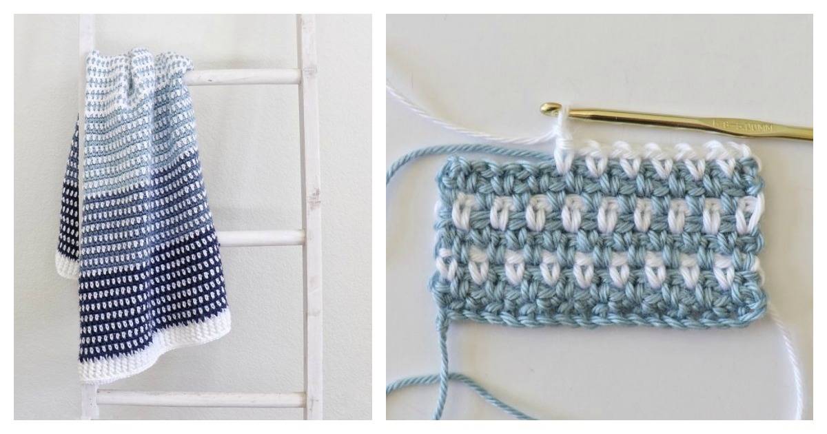 25 Moss Stitch Blanket Patterns Image