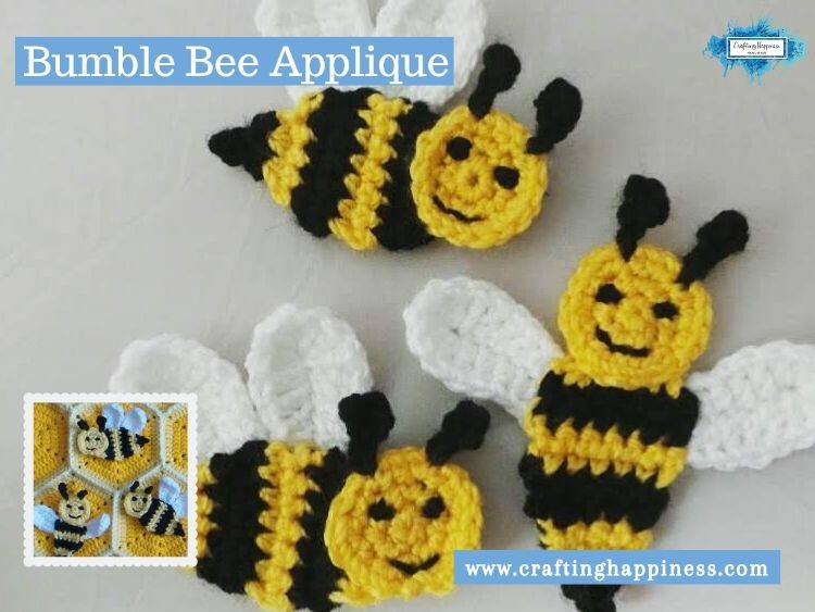 33 Crochet Bee Applique Patterns Image