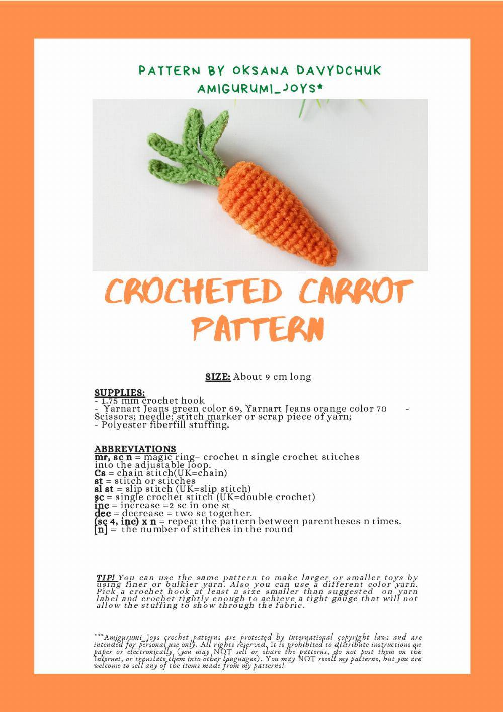 34 Crochet Vegetable Patterns Image