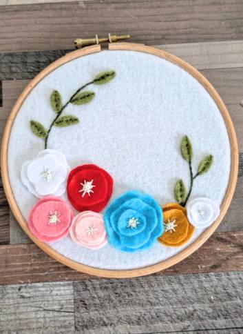 13 Felt Embroidery Hoops Image