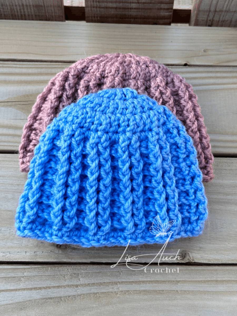 32 Easy Crochet Newborn Beanie Patterns Image