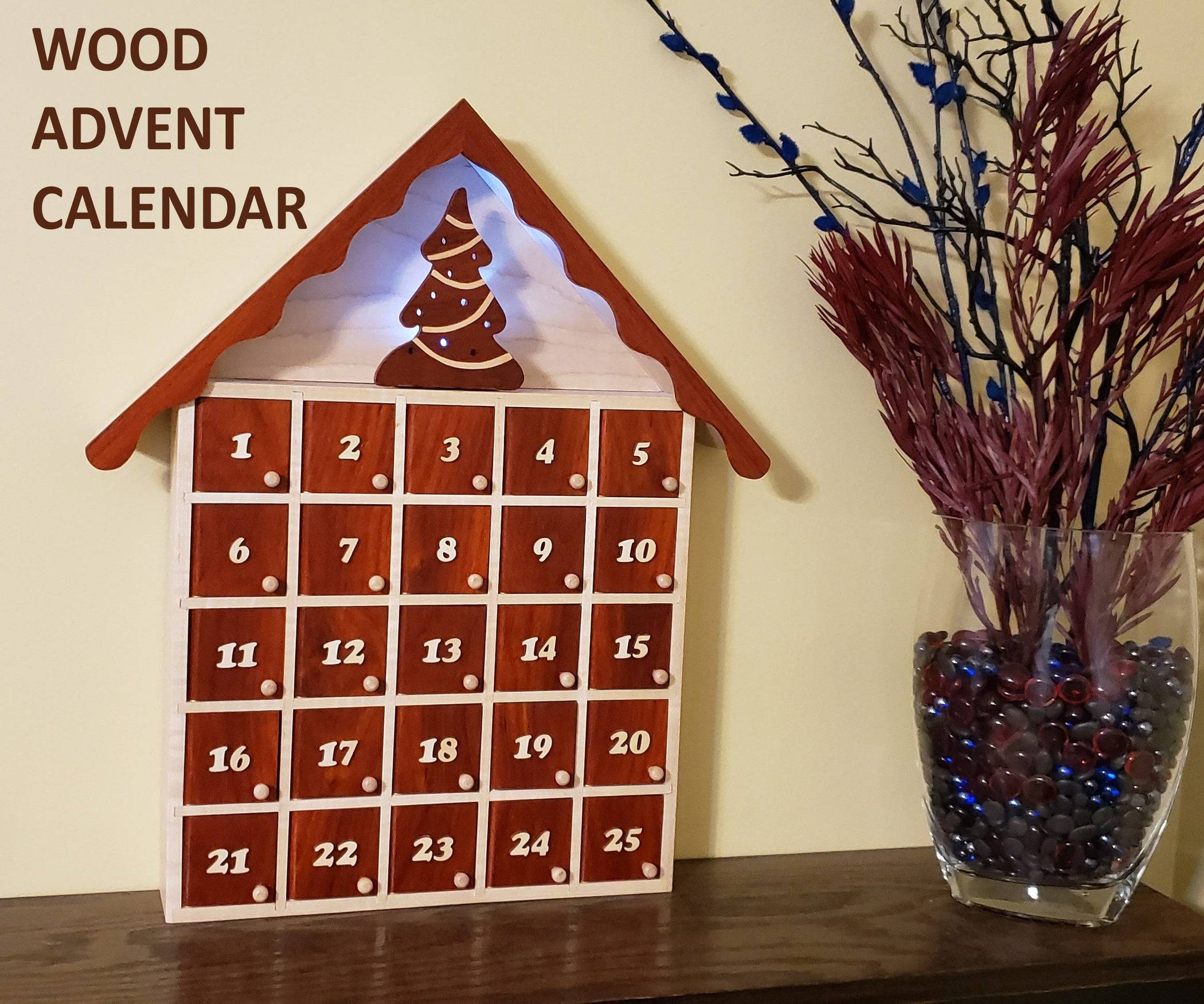 32 DIY Wooden Advent Calendar Ideas Image