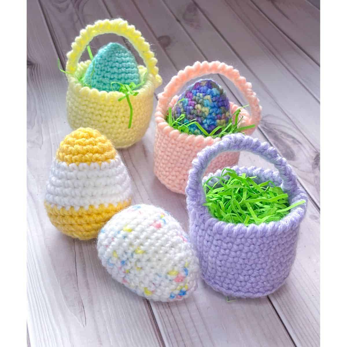 37 Crochet Easter Basket Patterns Image