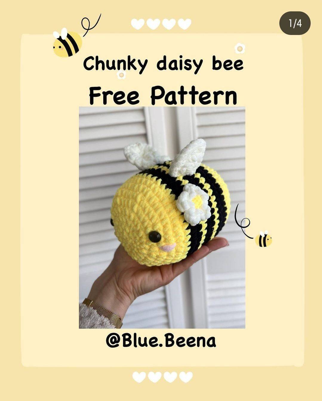33 Crochet Bee Applique Patterns Image