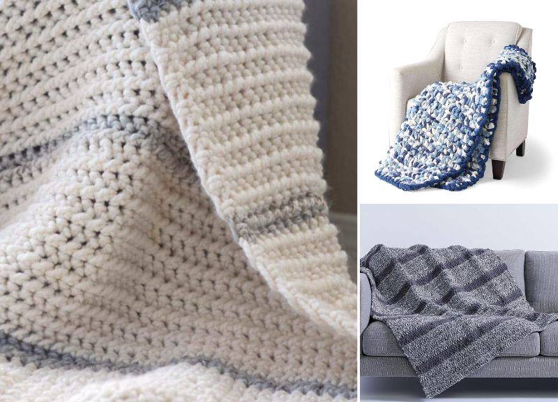 14 Speckled Chunky Yarn Blanket Patterns Image