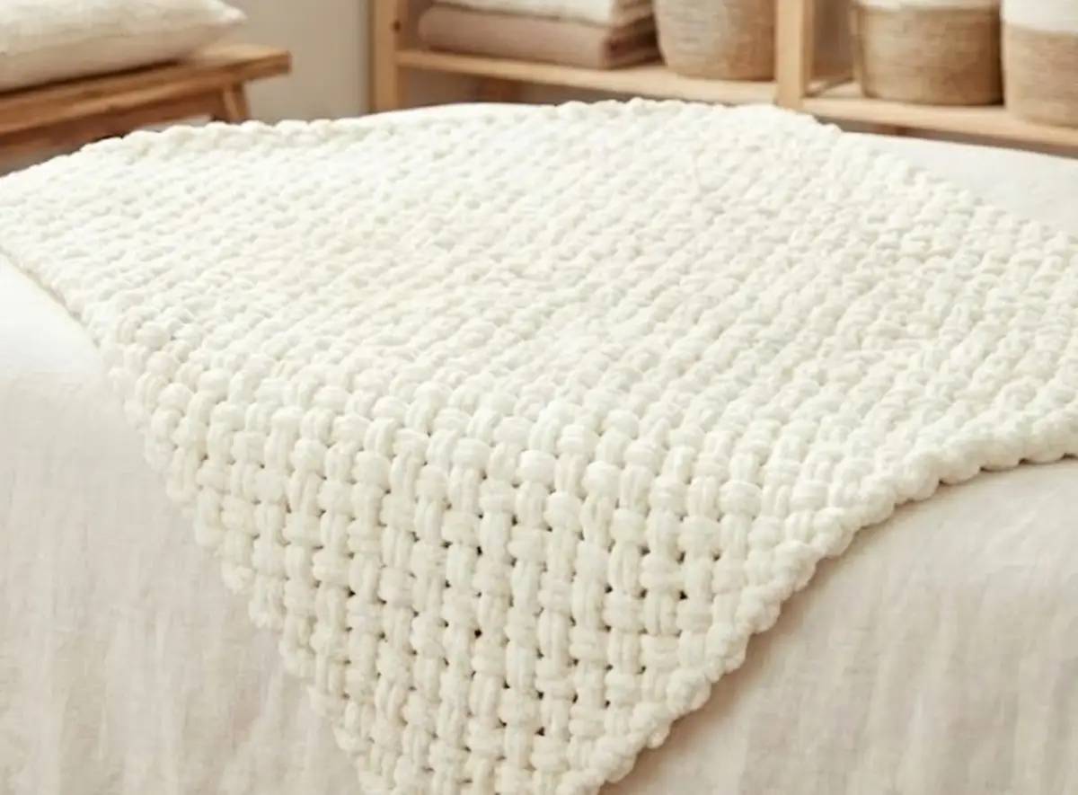 18 Finger Knit Baby Blanket Patterns Image