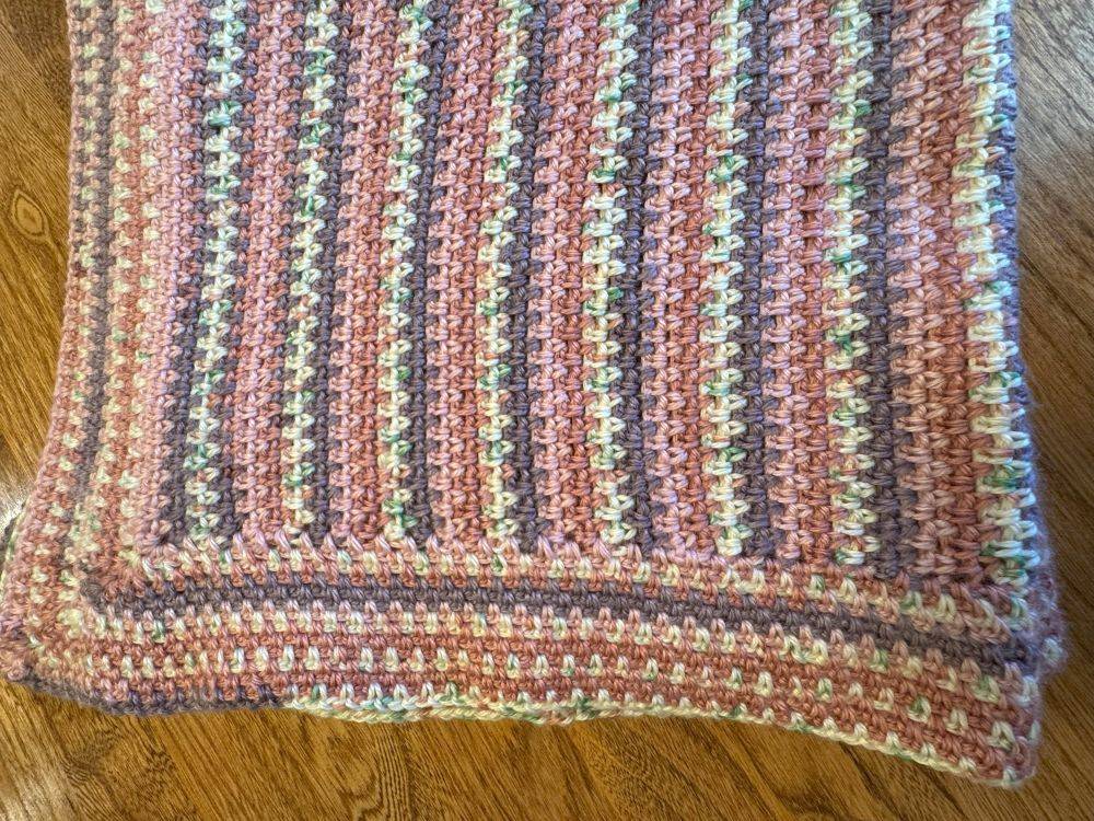 25 Moss Stitch Blanket Patterns Image