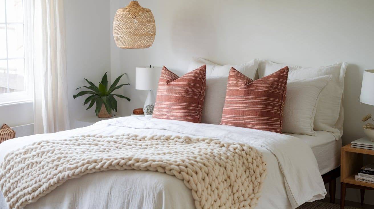 10 2 Color Chunky Knit Blankets Image