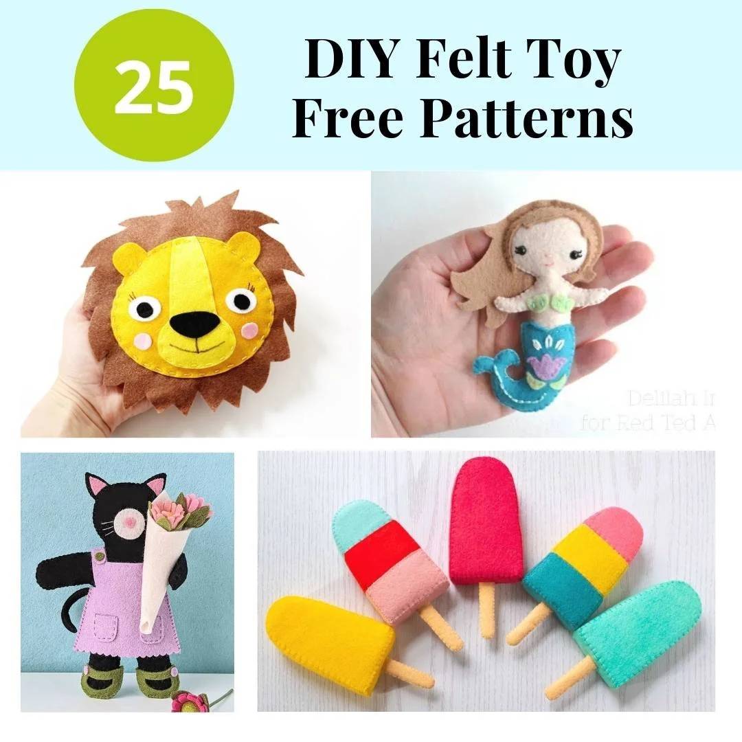 36 Sewing Felt Projects for Beginners Image