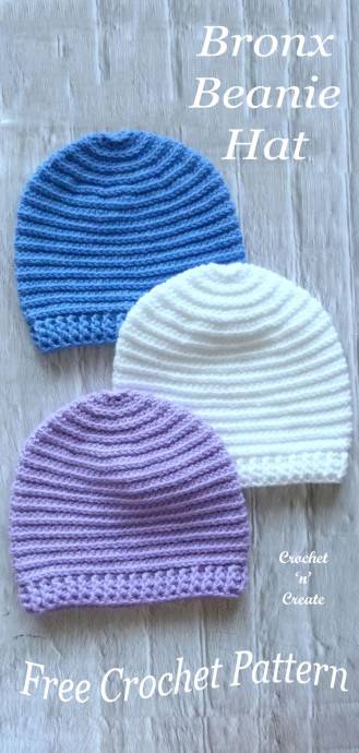 32 Easy Crochet Newborn Beanie Patterns Image