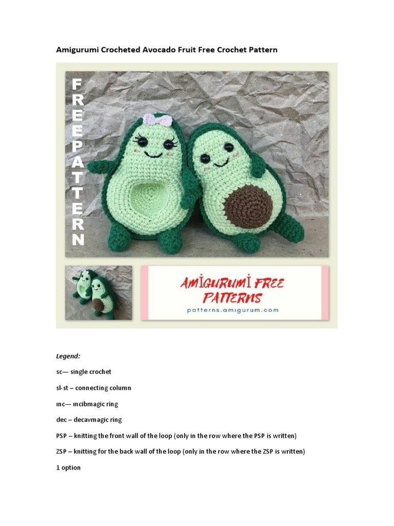 34 Crochet Avocado Patterns Image