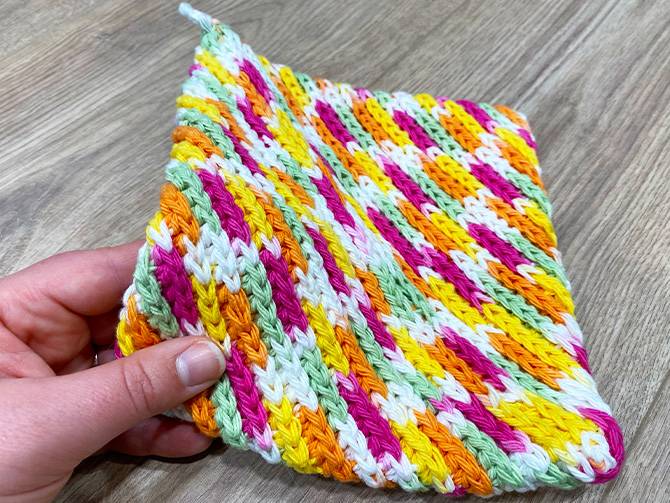 37 Tunisian Crochet Pot Holders Patterns Image