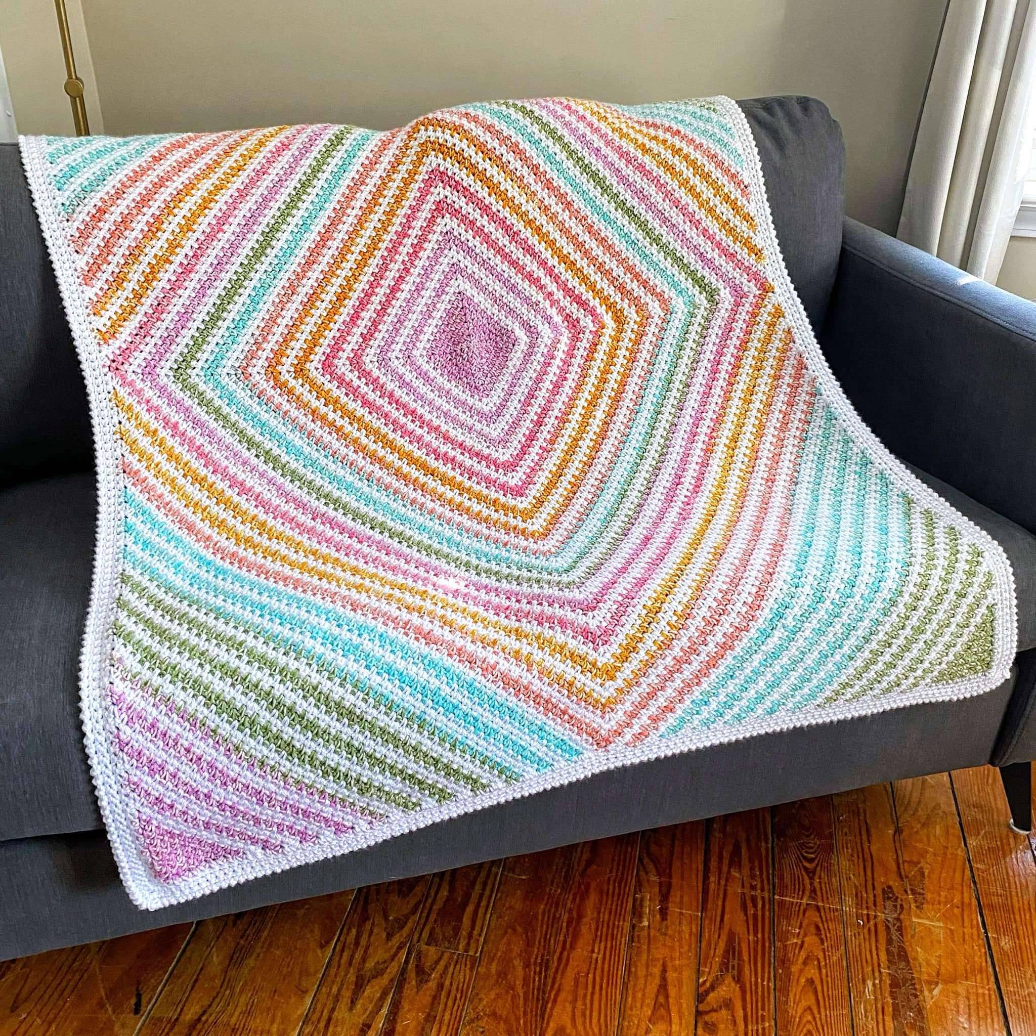25 Moss Stitch Blanket Patterns Image