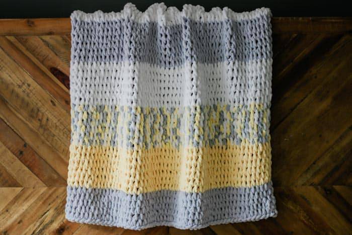 18 Finger Knit Baby Blanket Patterns Image