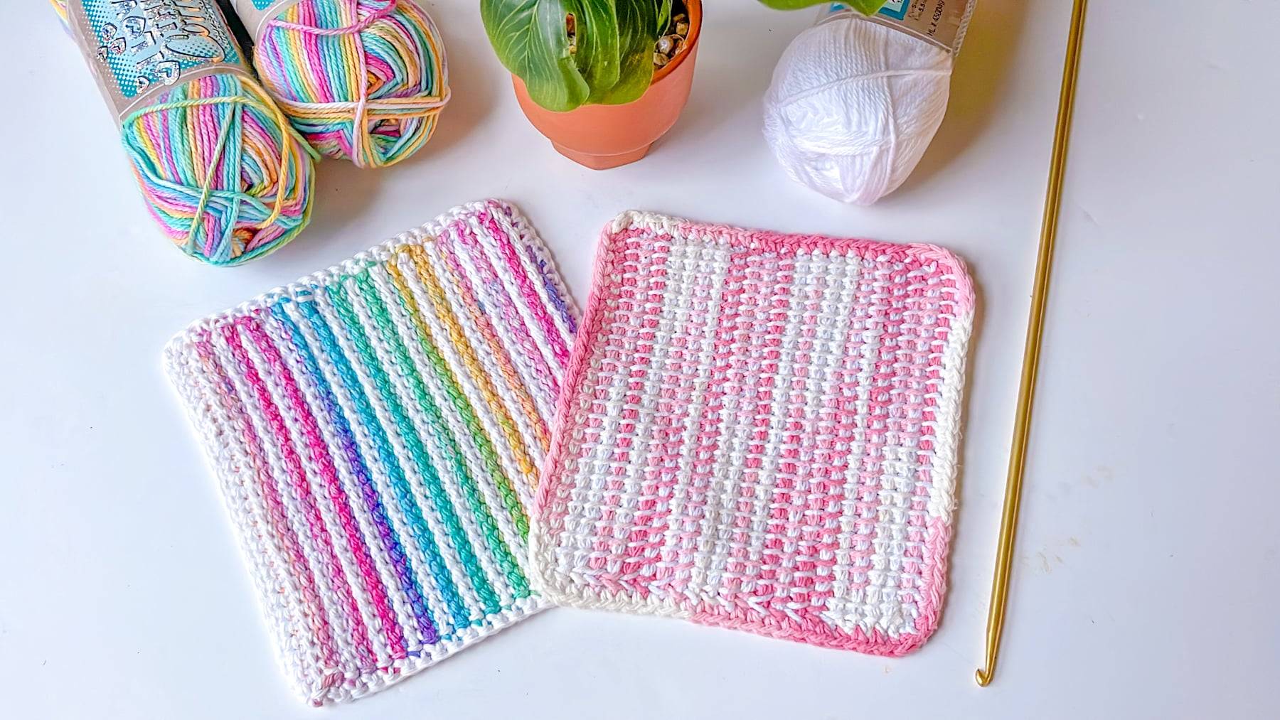 37 Tunisian Crochet Pot Holders Patterns Image