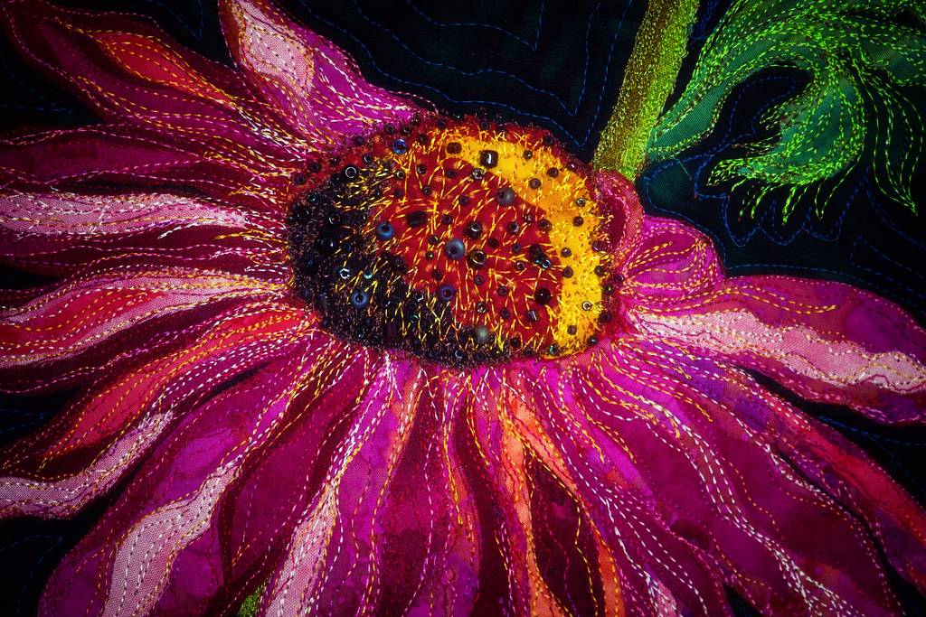 6 Coneflower Applique Patterns Image