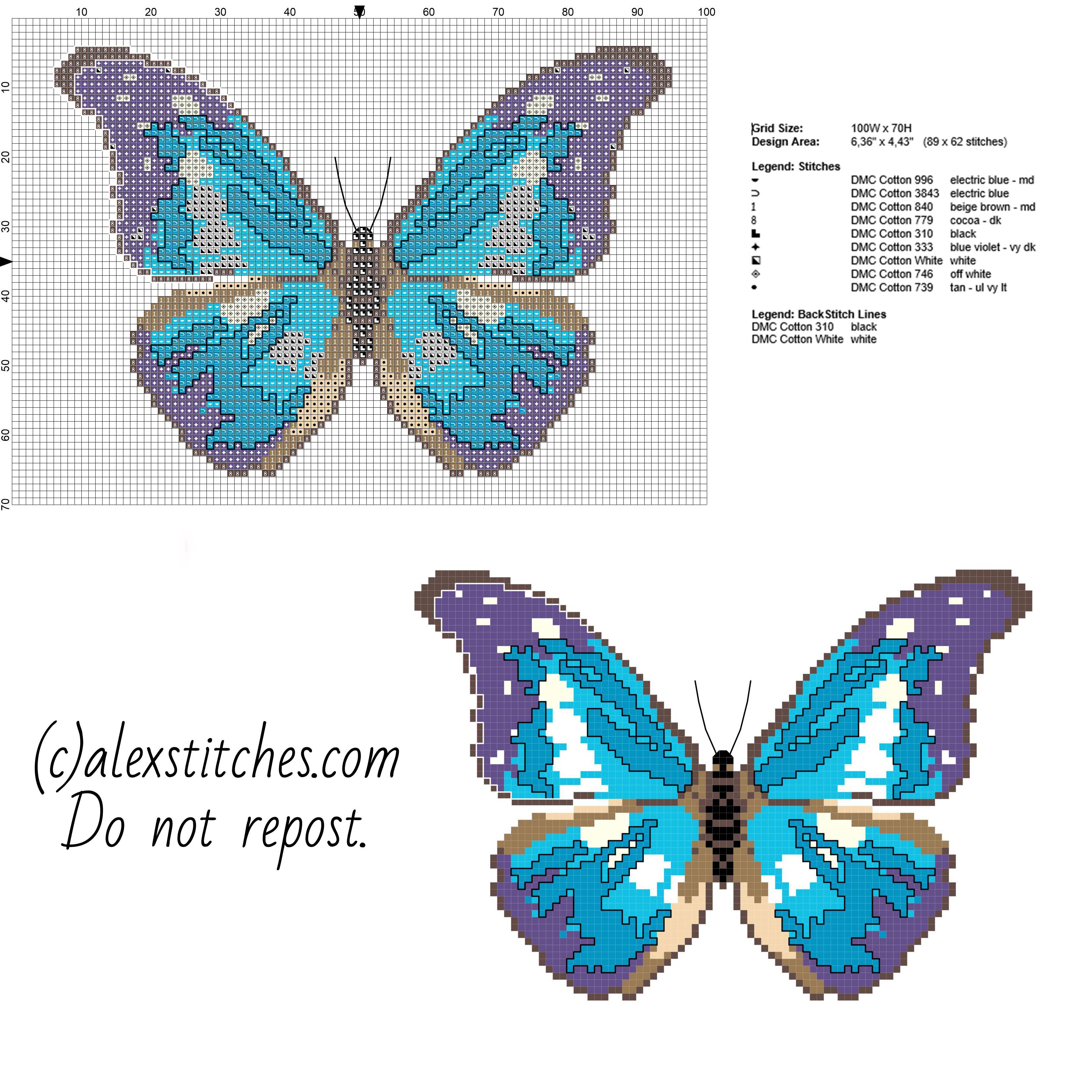 17 Butterfly Cross Stitch Patterns Image