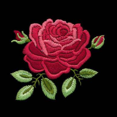8 Applique Roses Patterns Image