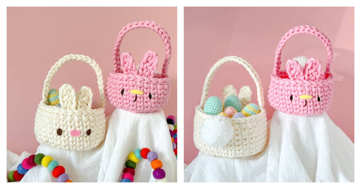 37 Crochet Easter Basket Patterns Image