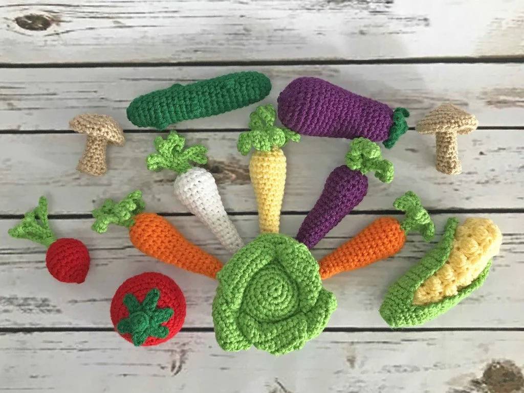 33 Amigurumi Vegetables Patterns Image
