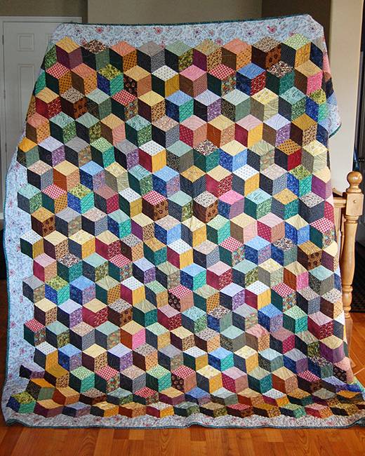 27 EPP Quilt Patterns Tumbling Blocks Image
