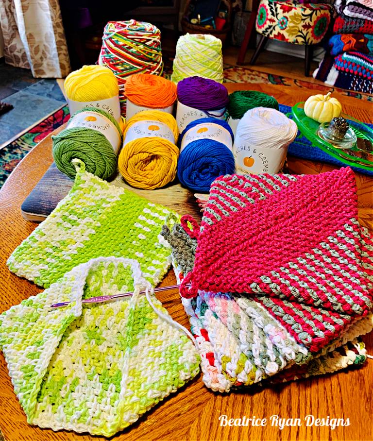 37 Tunisian Crochet Pot Holders Patterns Image