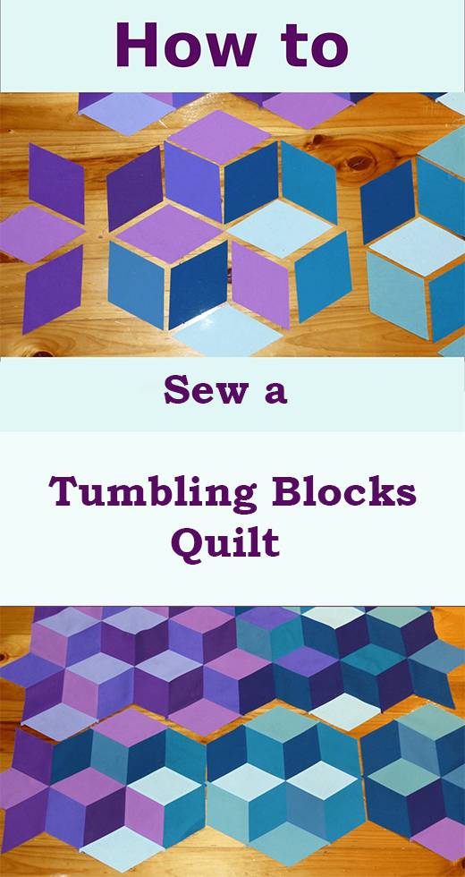 27 EPP Quilt Patterns Tumbling Blocks Image