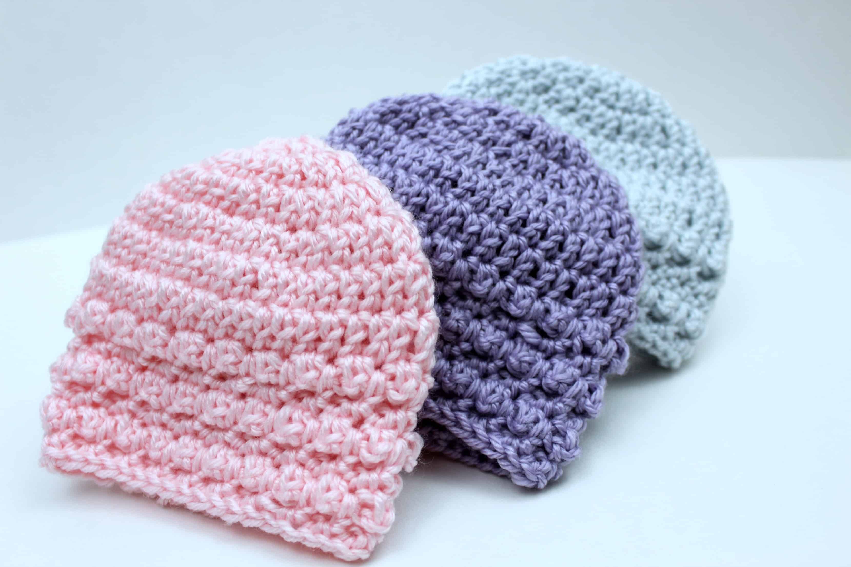 32 Easy Crochet Newborn Beanie Patterns Image
