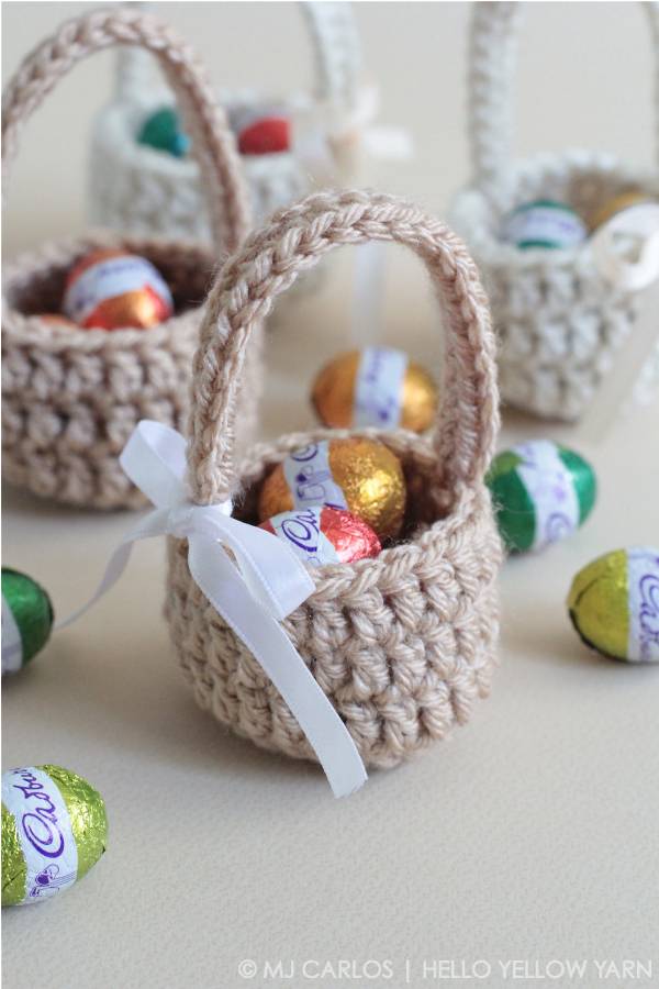 37 Crochet Easter Basket Patterns Image