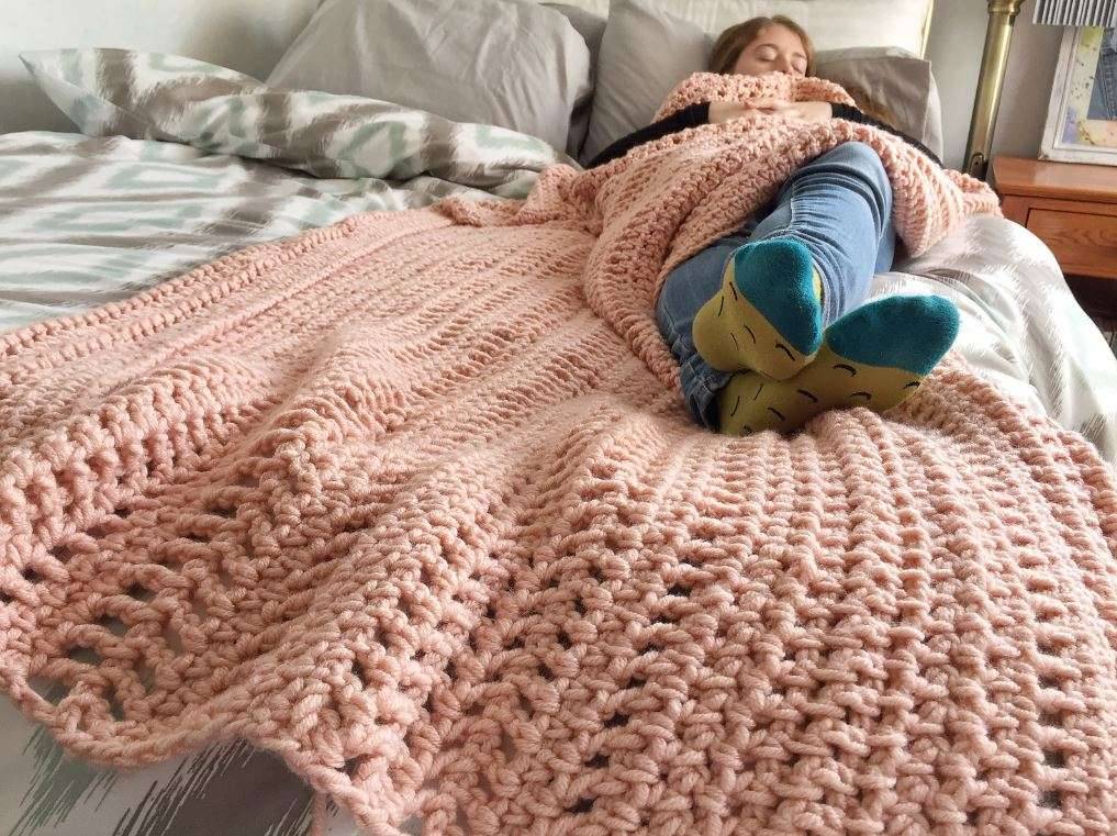 29 7 Weight Yarn Crochet Blanket Patterns Image