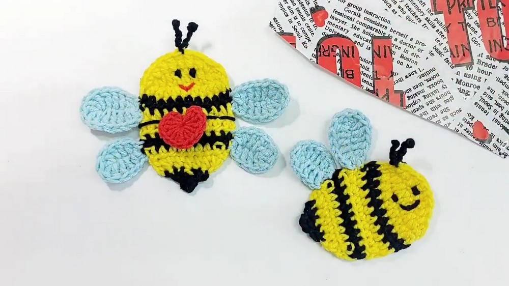 33 Crochet Bee Applique Patterns Image