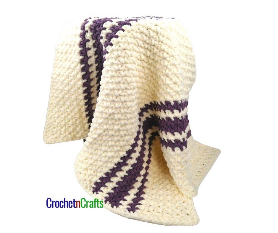 25 Moss Stitch Blanket Patterns Image
