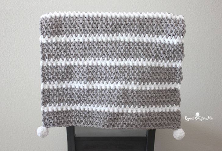 25 Moss Stitch Blanket Patterns Image