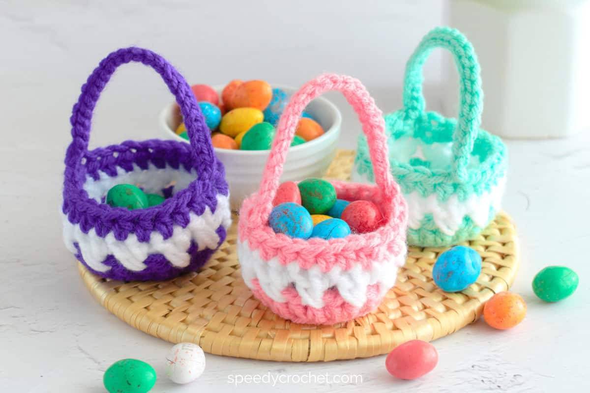 37 Crochet Easter Basket Patterns Image