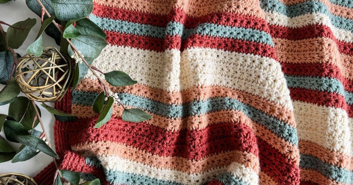 30 4 Colour Crochet Blanket Patterns Image