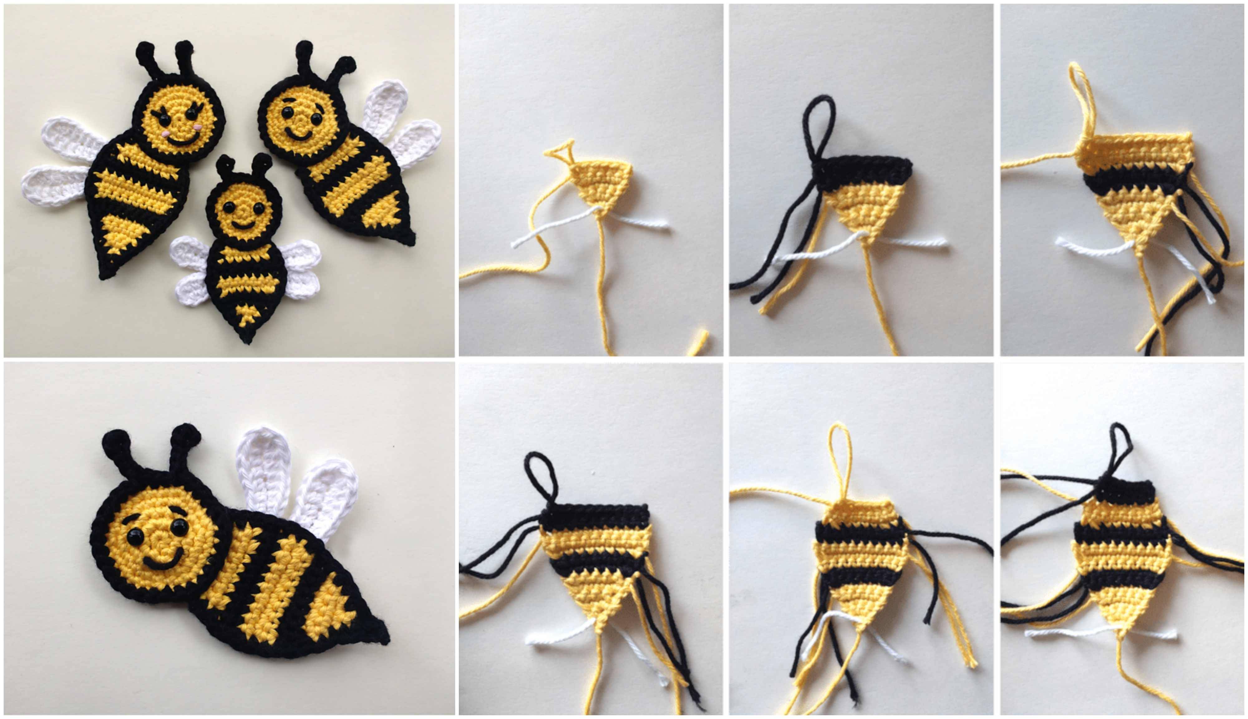 33 Crochet Bee Applique Patterns Image