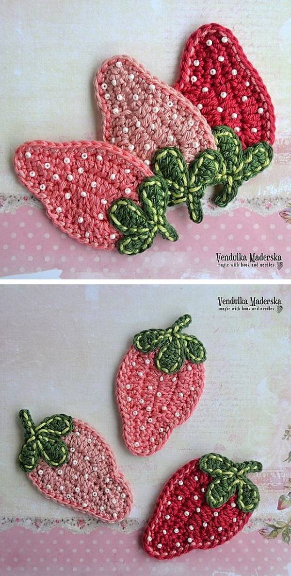 30 Crochet Motifs Appliques Image