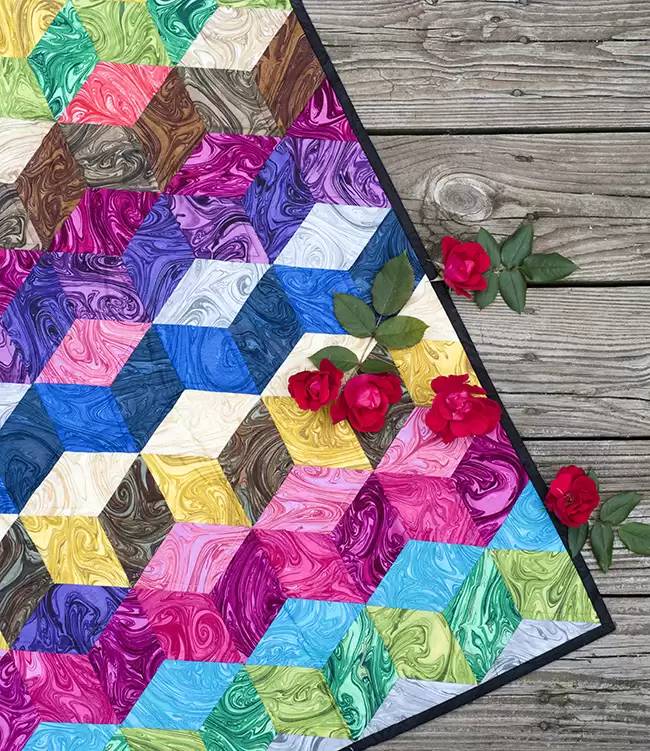 27 EPP Quilt Patterns Tumbling Blocks Image