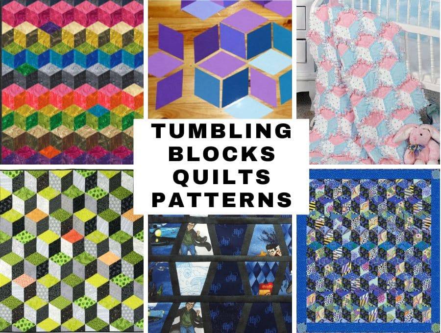 27 EPP Quilt Patterns Tumbling Blocks Image