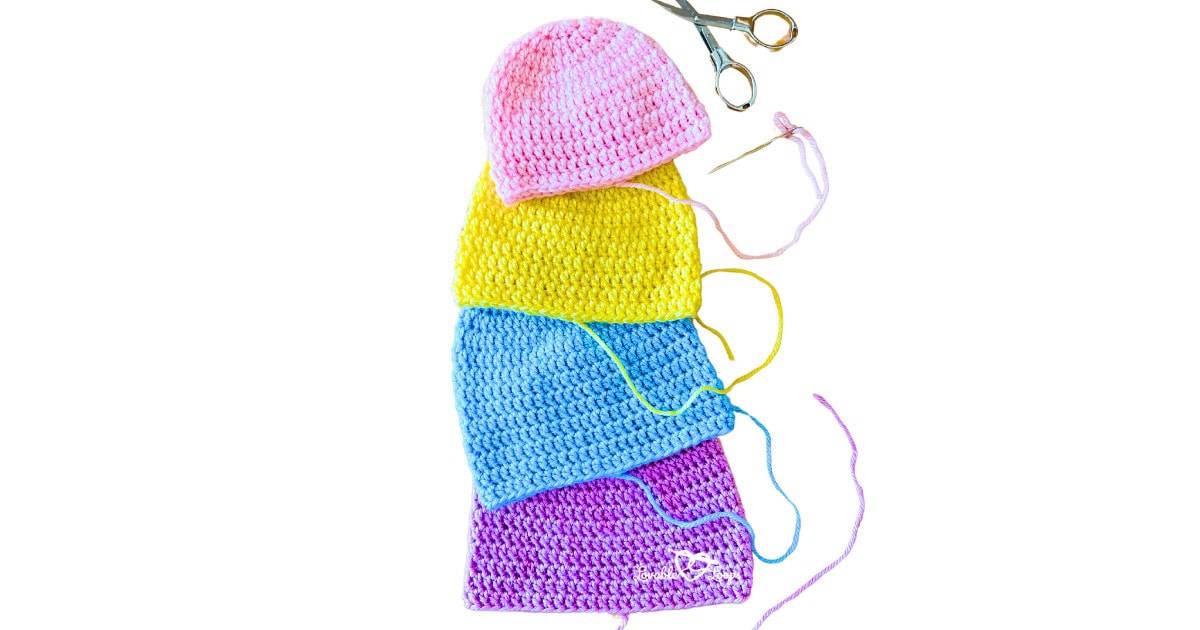 32 Easy Crochet Newborn Beanie Patterns Image