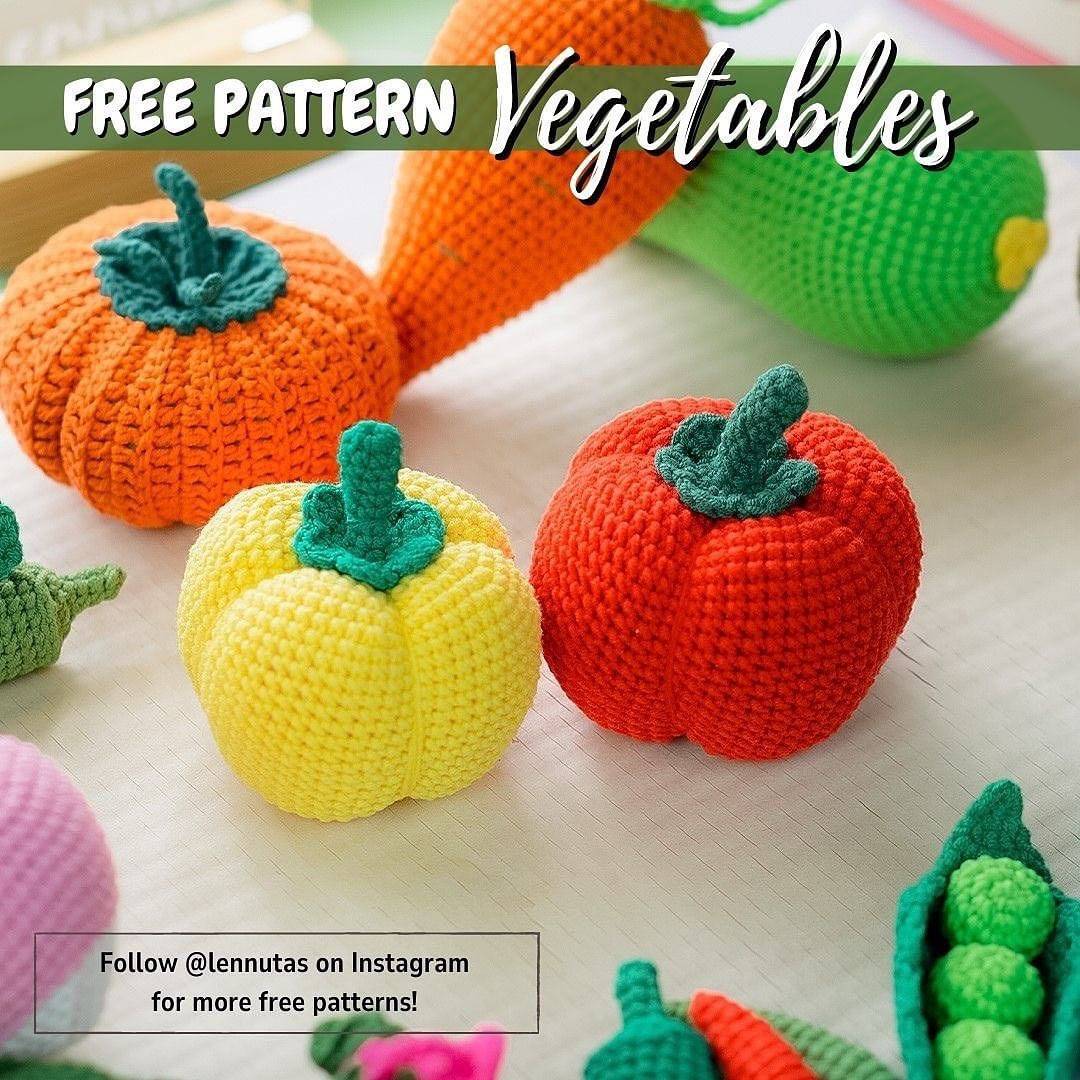 33 Amigurumi Vegetables Patterns Image