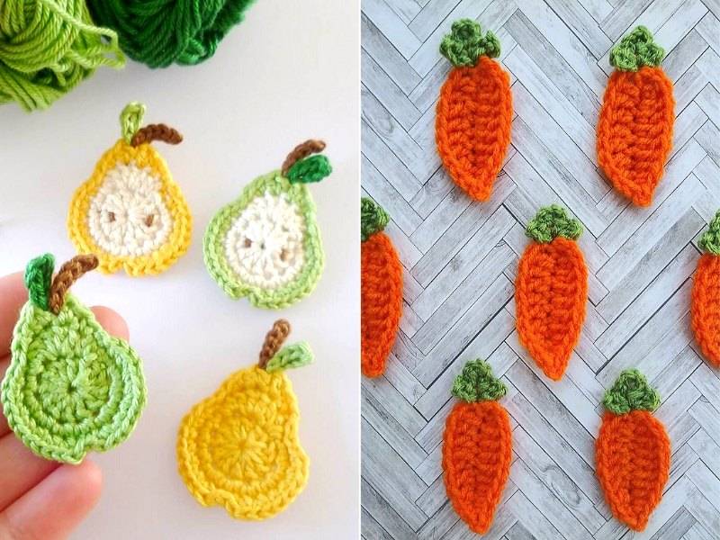 30 Crochet Motifs Appliques Image