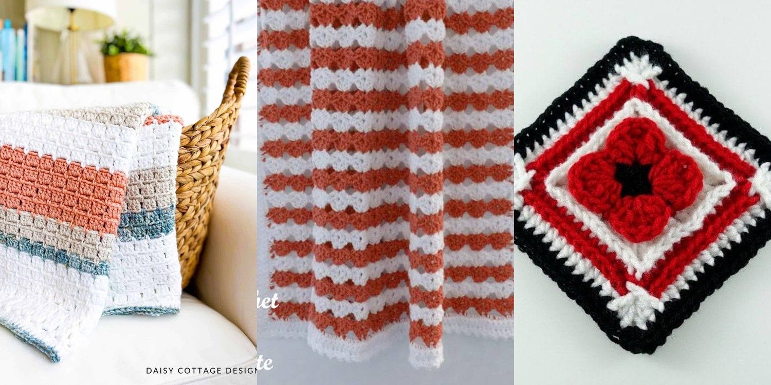 10 2 Color Chunky Knit Blankets