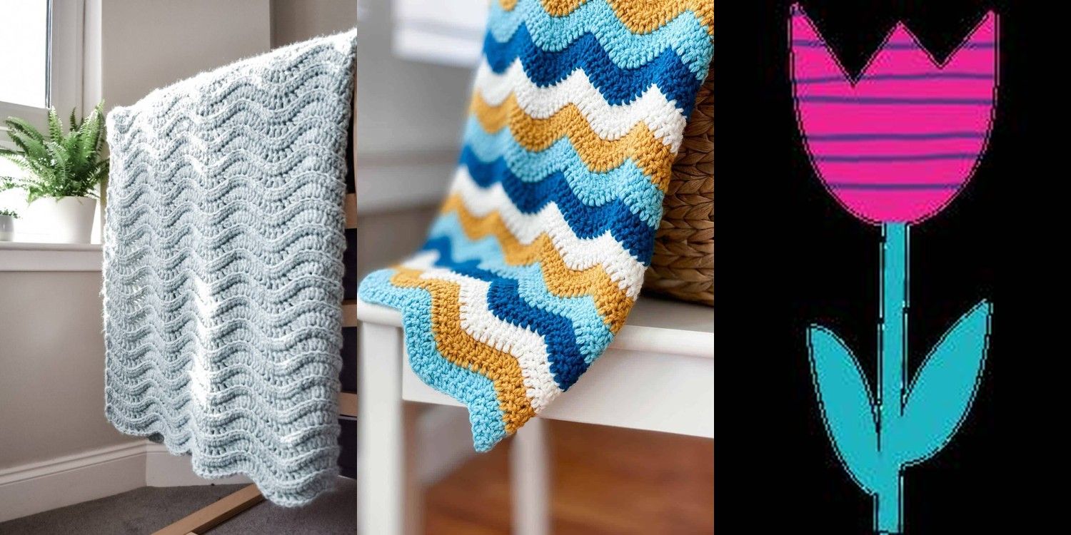 28 Crochet Afghan Ripple Patterns