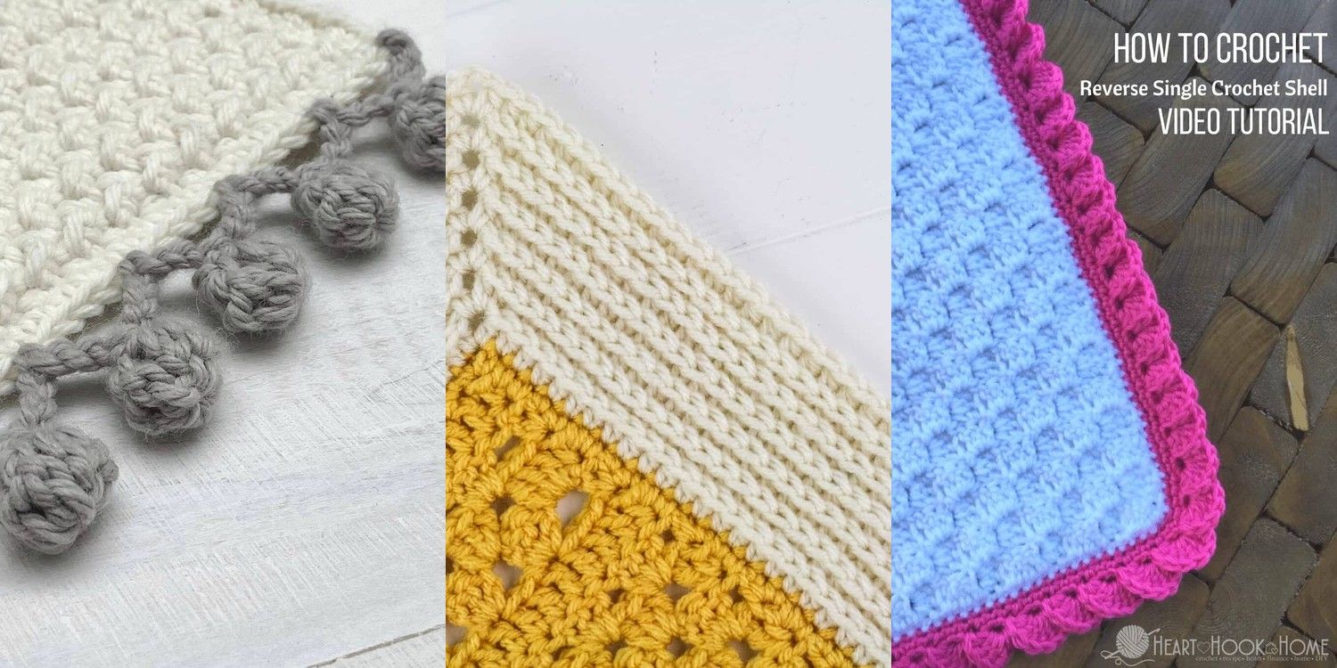 20 Crochet Border for Shell Stitch Blanket Ideas