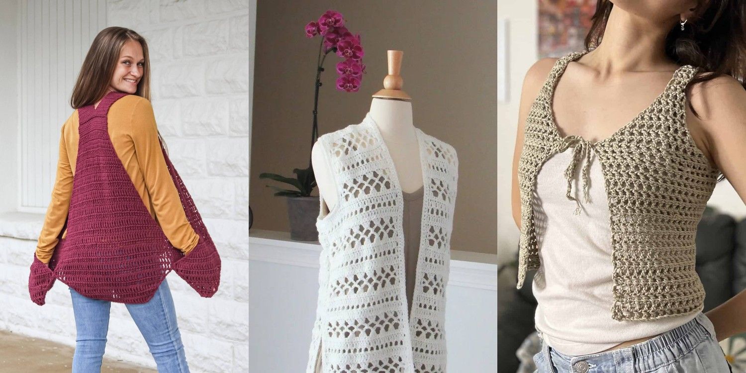 32 Crochet Crab Stitch Border