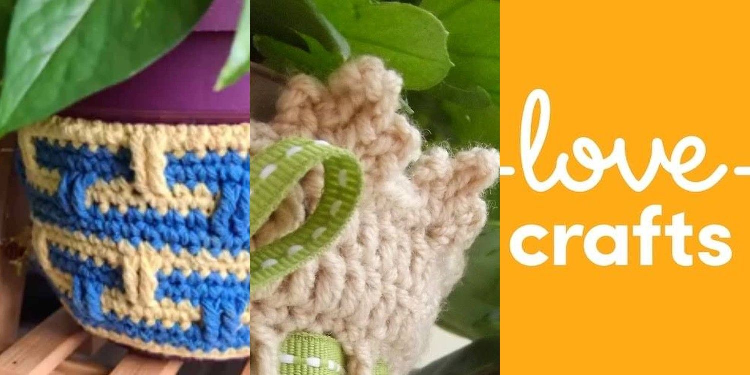 35 Crochet Flower Pot Cover Patterns