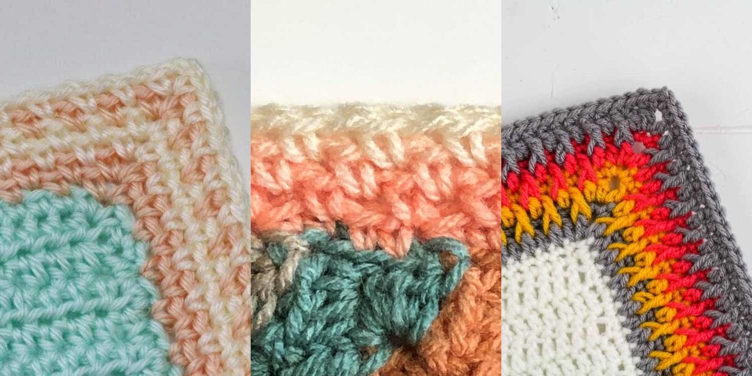 8 Crochet Moss Stitch Border