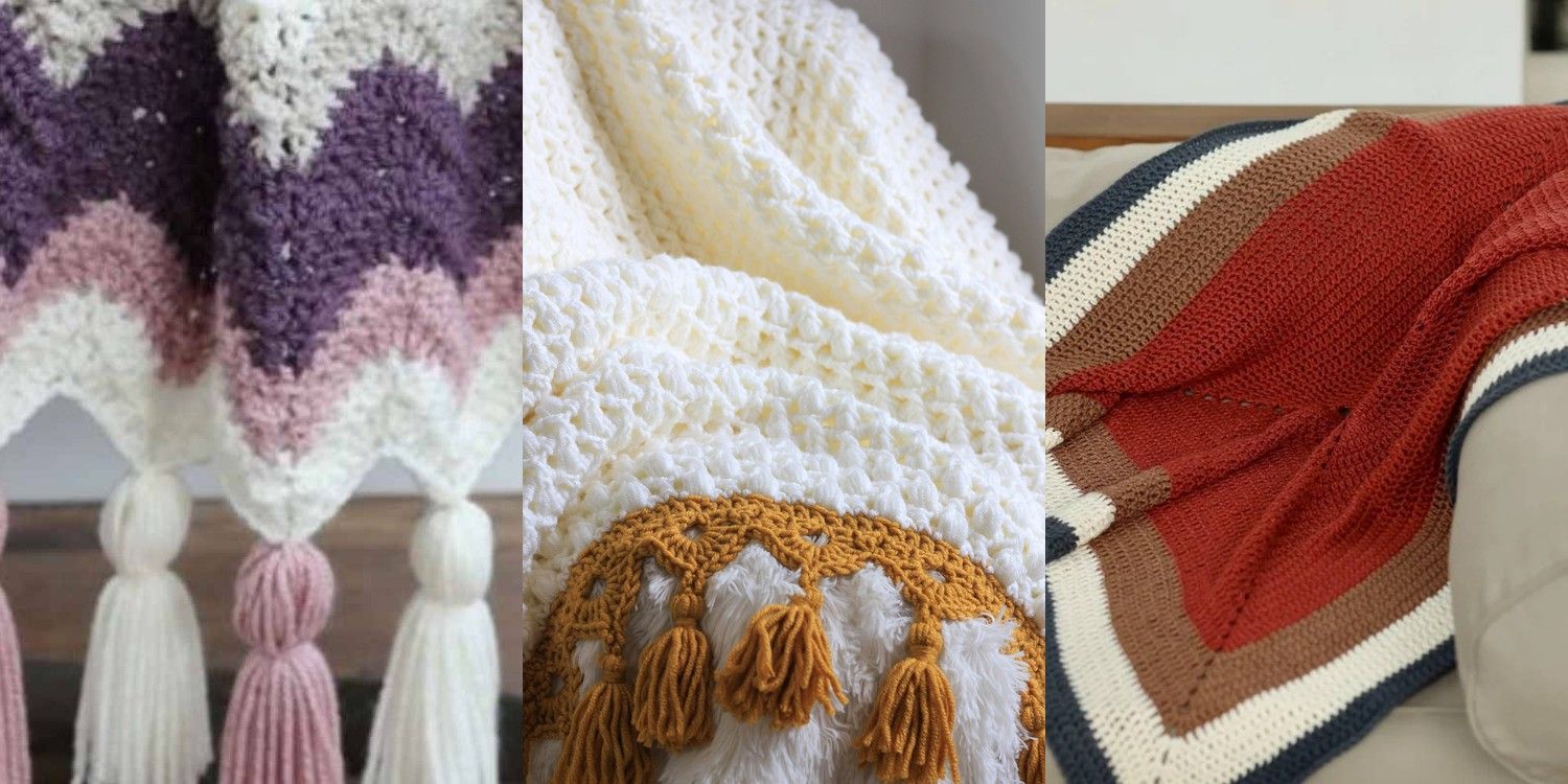 20 Crochet Tassel Blanket Ideas